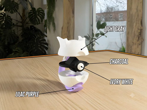 Pokebola Pokémon Mewtwo Impresa 3d Coleccionable, vista 3