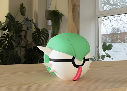 Pokebola Pokémon Gardevoir Impresa 3d Coleccionable, vista 2