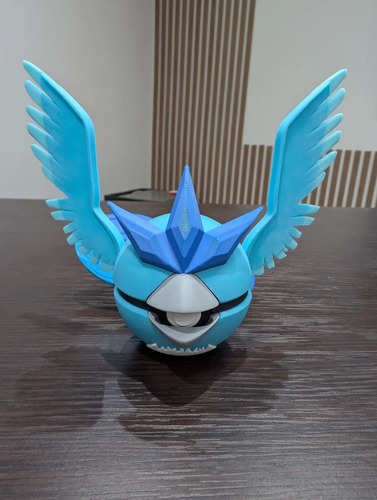 Pokebola Pokémon Articuno Impresa 3d Coleccionable, vista 4