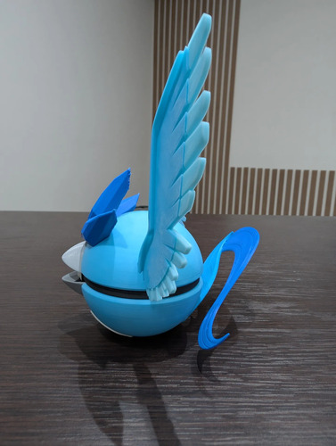 Pokebola Pokémon Articuno Impresa 3d Coleccionable, vista 6