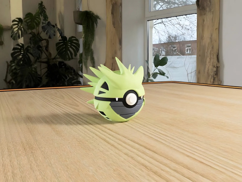 Pokebola Pokémon Tyranitar Impresa 3d Coleccionable, vista 2