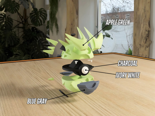 Pokebola Pokémon Tyranitar Impresa 3d Coleccionable, vista 3