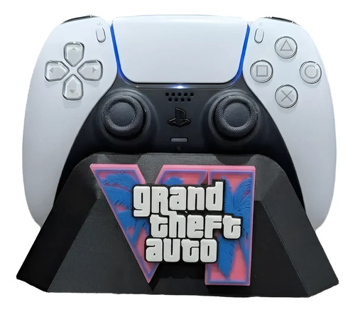 Soporte Stand Mando Control Gta Vi Playstation 5 Ps5 Rosa Chicle Rosa