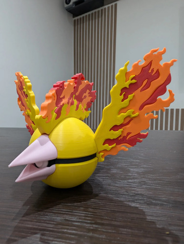 Pokebola Pokémon Moltres Impresa 3d Coleccionable, vista 4