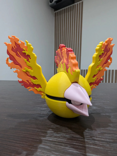 Pokebola Pokémon Moltres Impresa 3d Coleccionable, vista 5