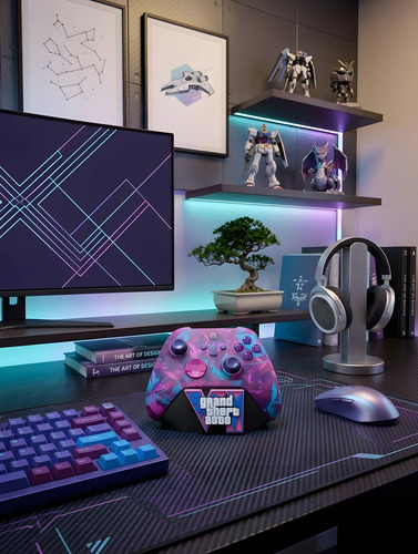 Soporte Stand Mando Control Gta Vi Xbox Series X/s Xbox One Violeta, vista 2